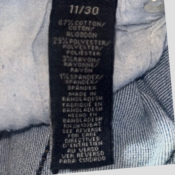 Kendall + Kylie The Ultra Babe Skinny Jeans Size 11/30 Light Wash Distressed - Picture 6 of 7